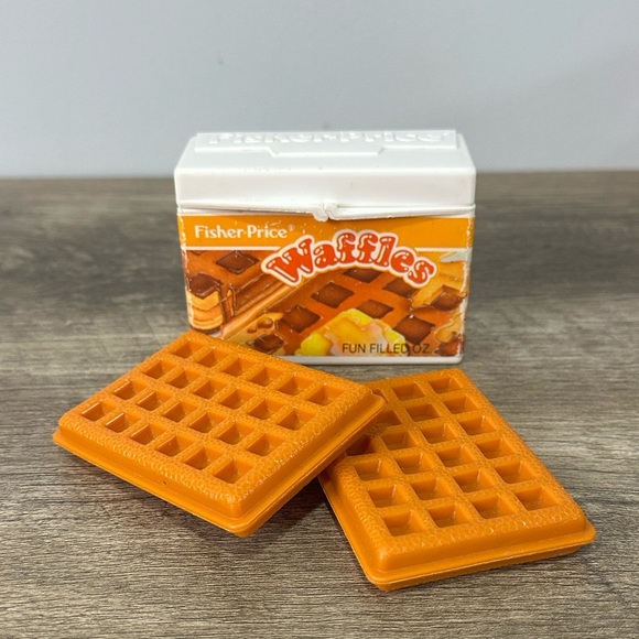 Fisher-Price Other - Fisher Price Fun With Food Waffle Box With Two Waffles 1987
